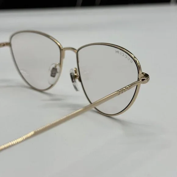 NEW GUCCI GG1185S 001 GUCCI GOLD WOMEN EYEWEAR TRANSITION LENSES EYEWEAR